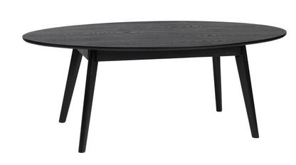 YUMI Oval Coffee Table 130CM – Black – 1