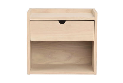 Hillmond Wall-Mounted Bedside Table – Whitewash Oak