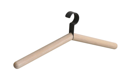 MILFORD Coat Hanger Set of 4 – Whitewashed oak and black metal detail – 1