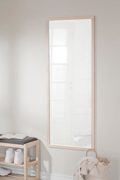 Confetti Mirror 150 x 60 cm – Whitewash Oak – room setting