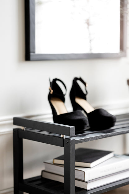 CONFETTI Shoe Rack – Black – 4