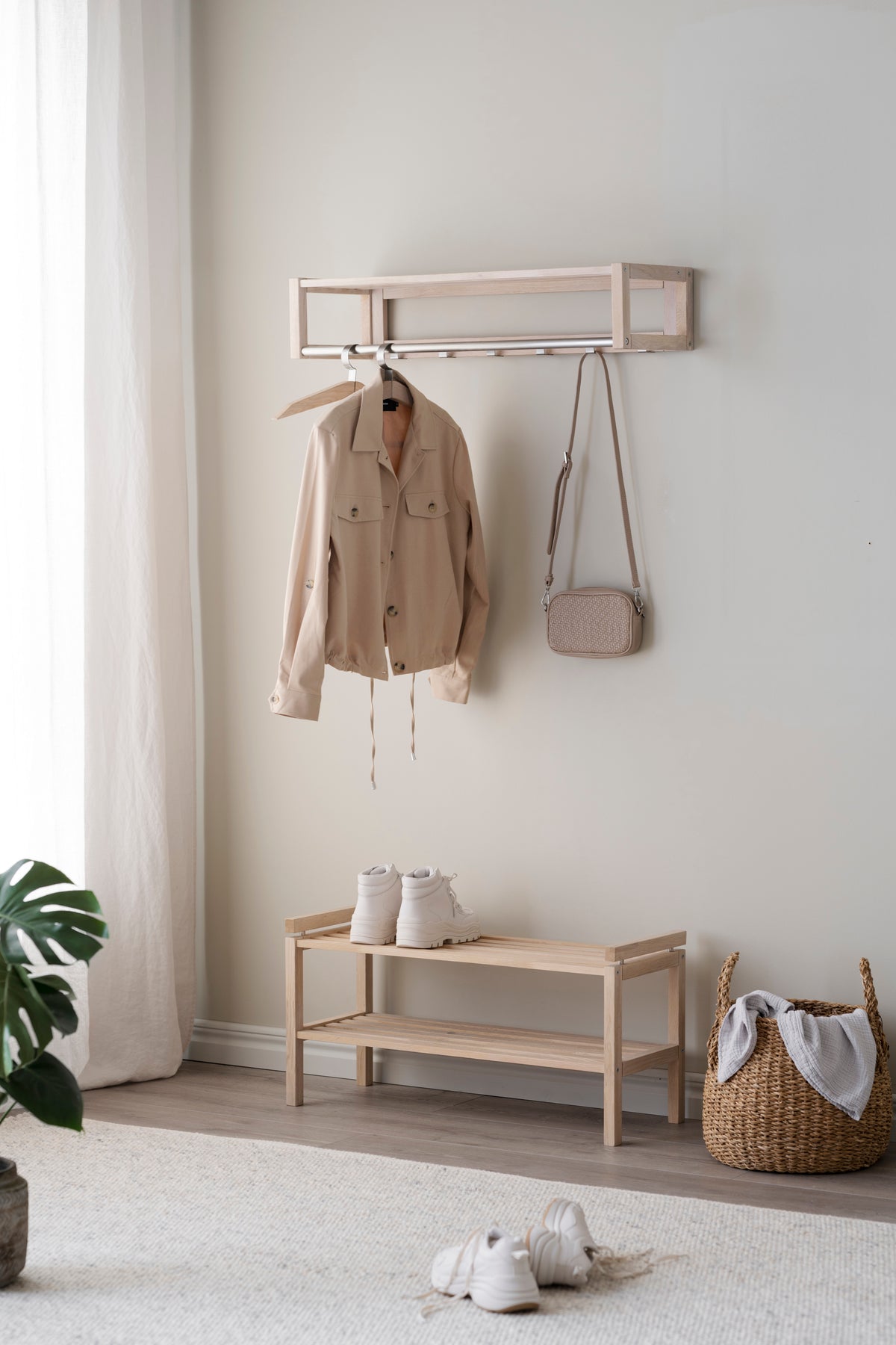 CONFETTI Wood Hatrack 80CM – Whitewash oak – 3