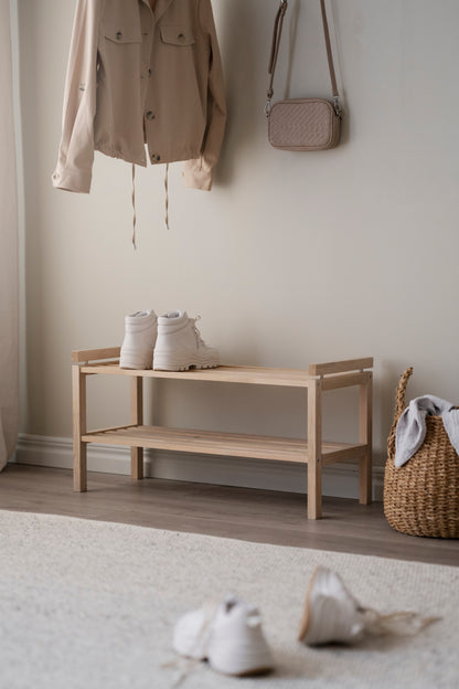 CONFETTI Shoe Rack – Whitewashed oak – 2