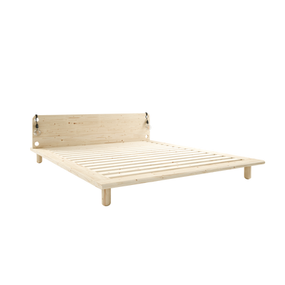 PEEK Bed in Clear Lacquered Pine — Karup Design
