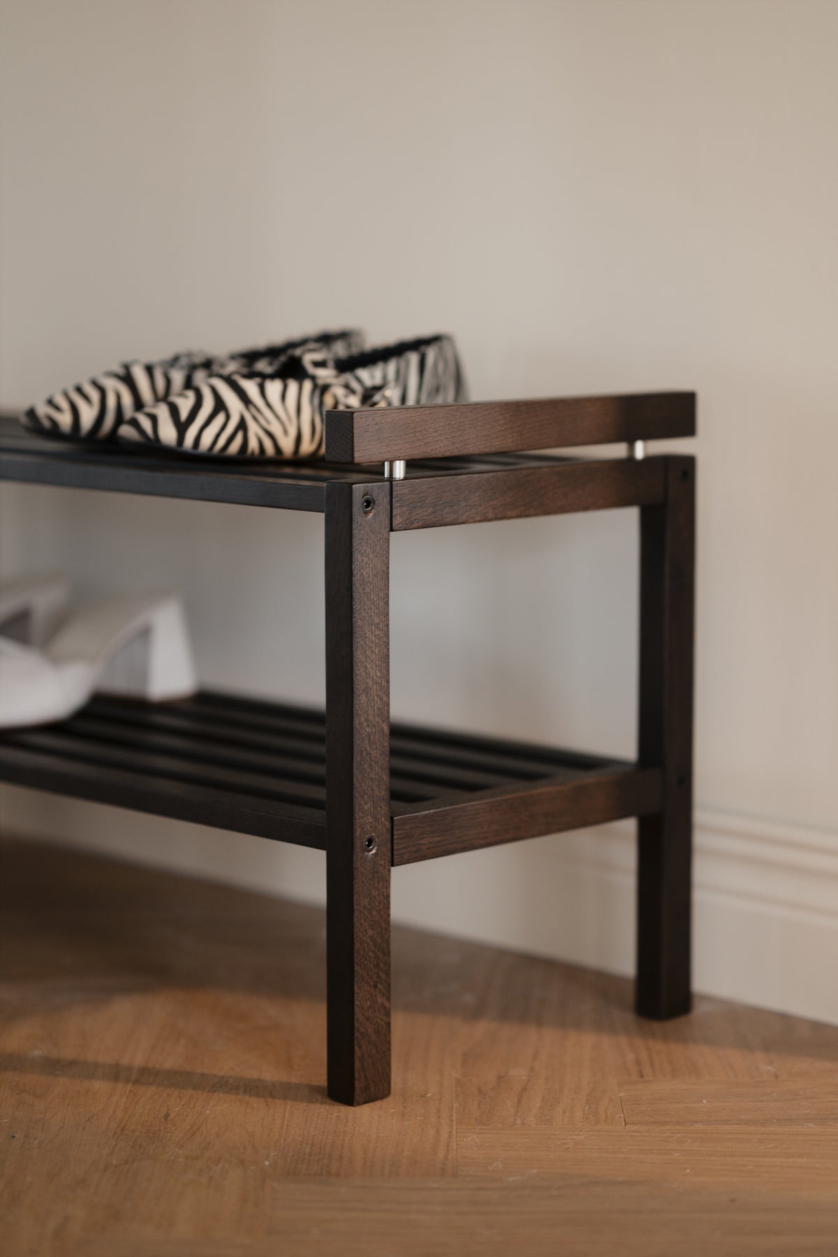 CONFETTI Shoe Rack – Brown – 4
