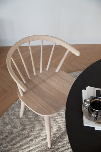 CARMEN Set of 2 Chairs – 2 Whitewashed Oak Chairs – 3
