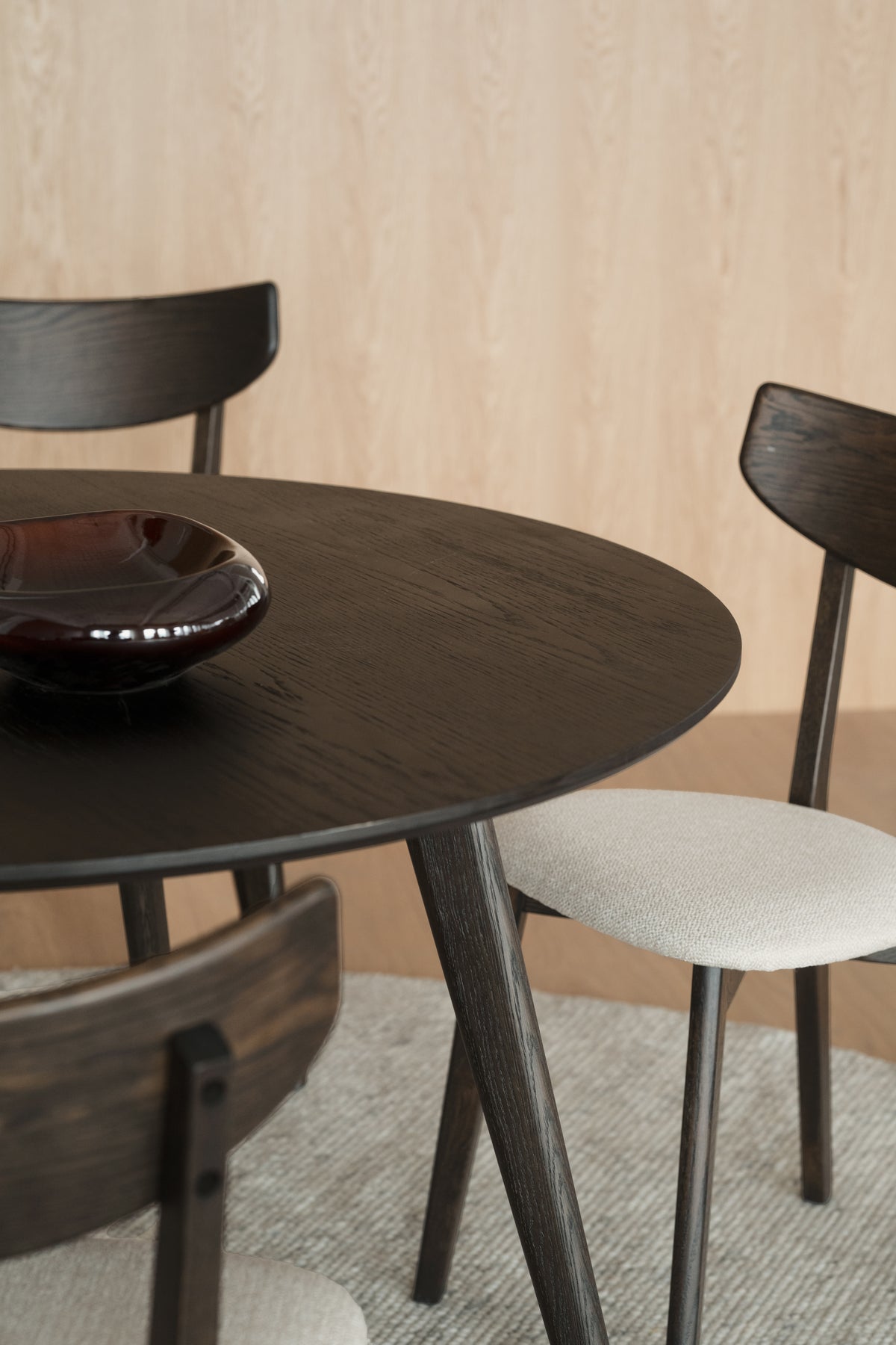 YUMI Round Brown Table 115CM – Default Title – 4