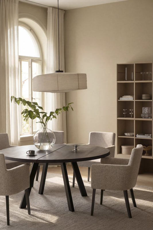 FRED Round Dark Brown Oak Table 160CM – Default Title – 2