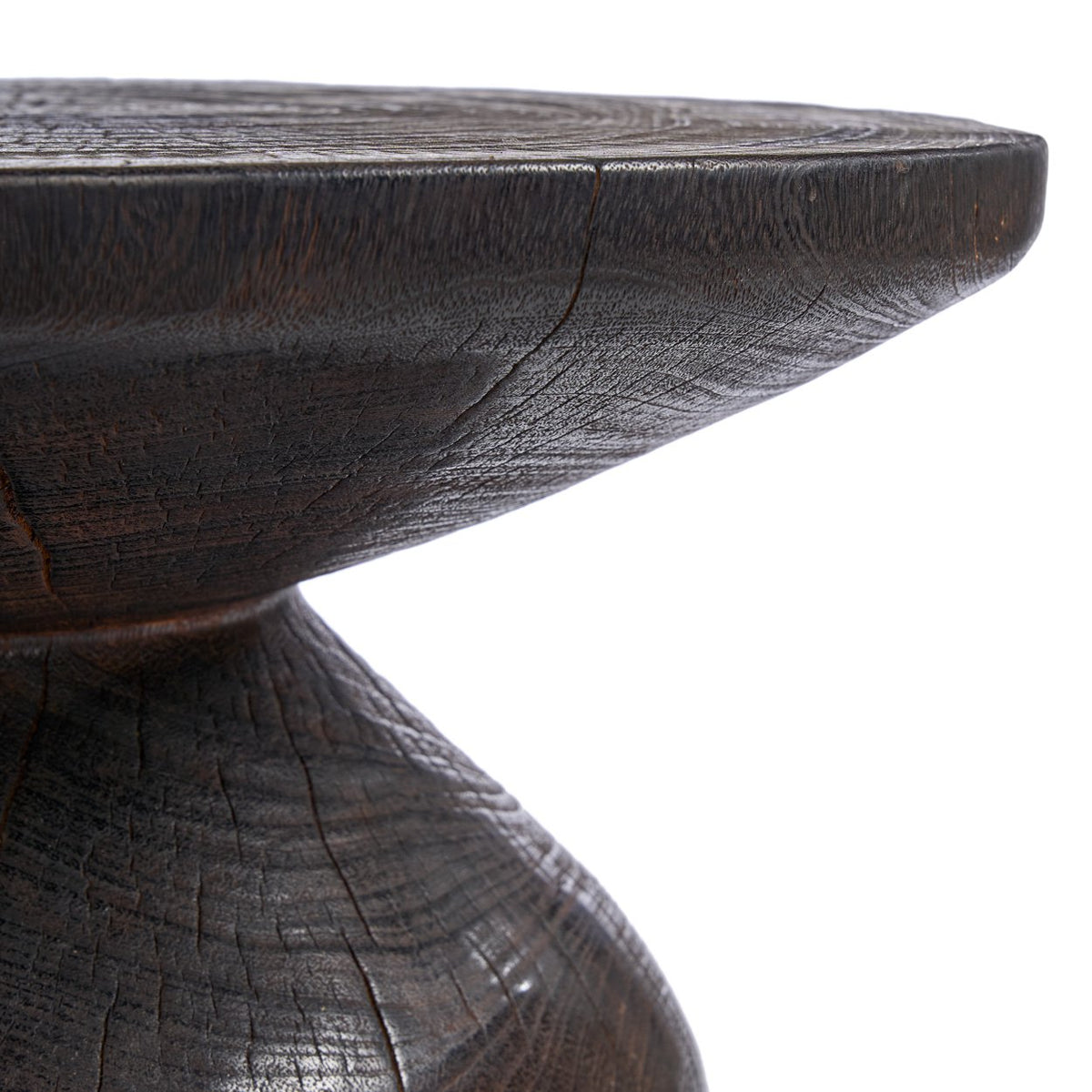 The Drumline Side Table - Dark Walnut