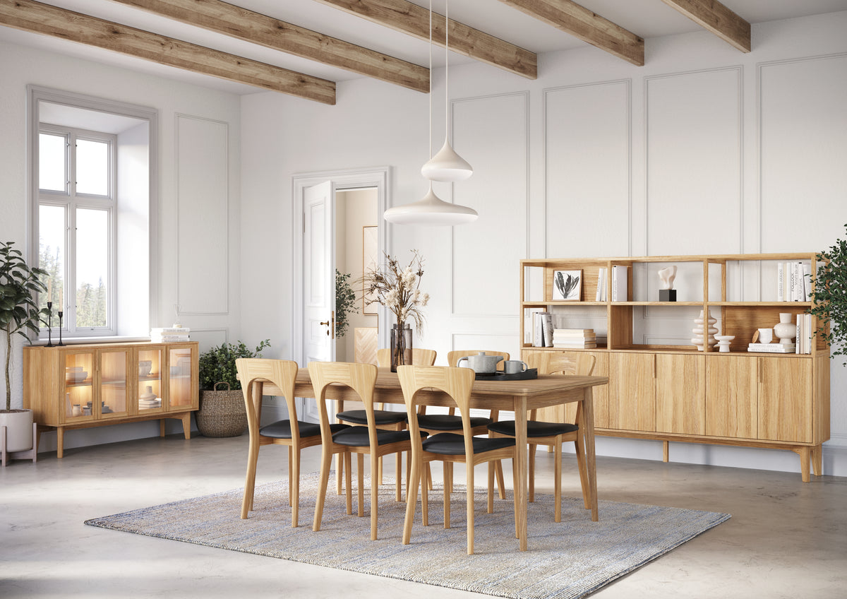 CASØ 550 Sideboard with Glass Doors 142CM