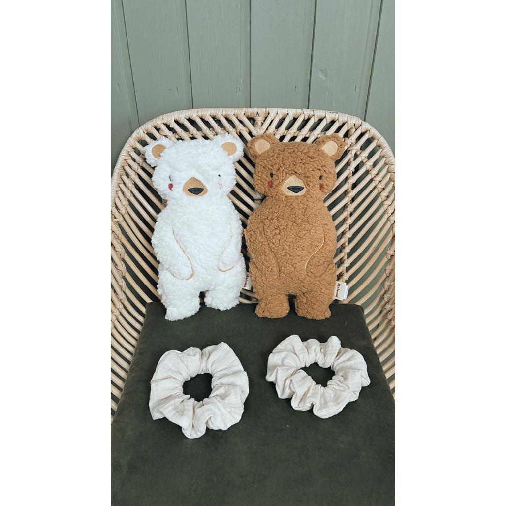 Bear Cuddly Toy with Scrunchie by Malomi Kids