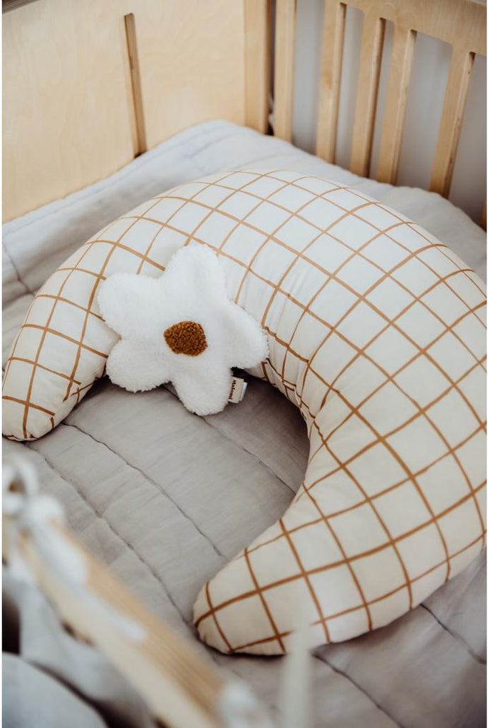 Camel Check Feeding Cushion by Malomi Kids