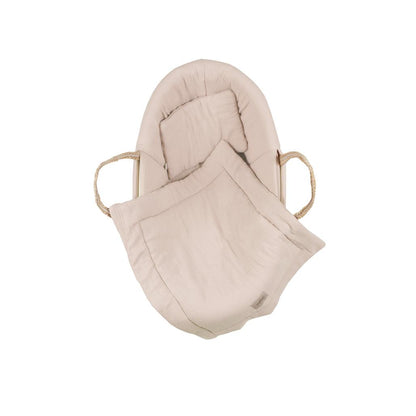 Muslin Padded Moses Basket Cover by Malomi Kids