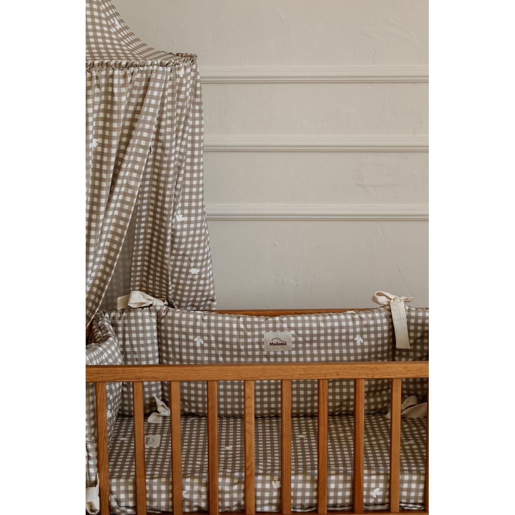 Countryside Check Cot Bumper by Malomi Kids