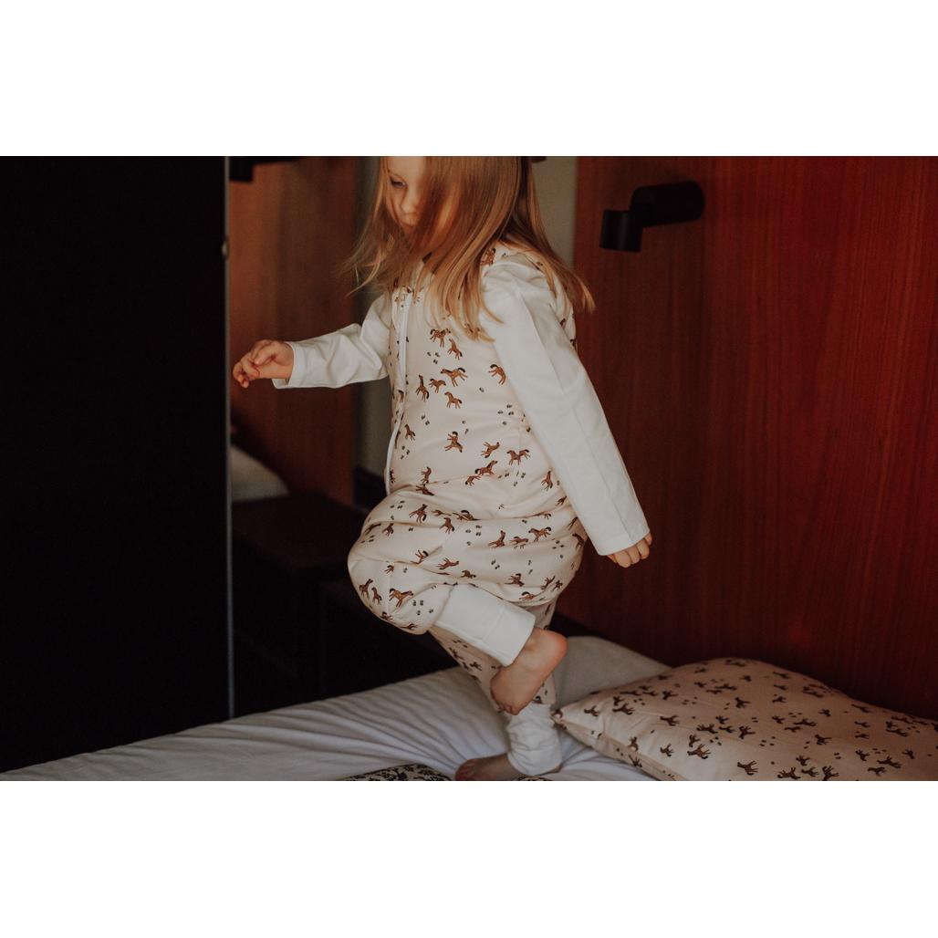 Free Horses Bamboo Sleeping Bag with Legs by Malomi Kids