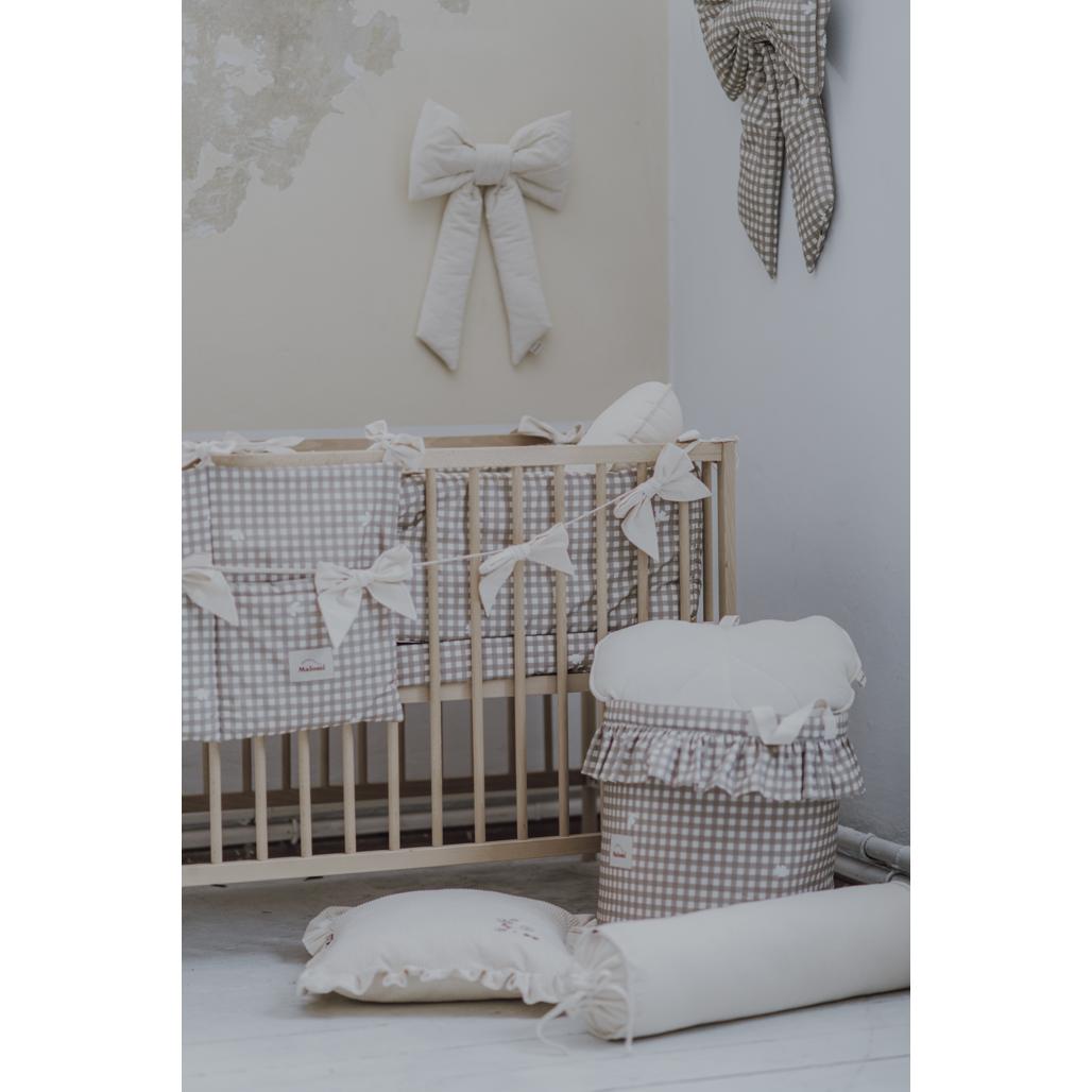 Countryside Check Cot Organiser by Malomi Kids