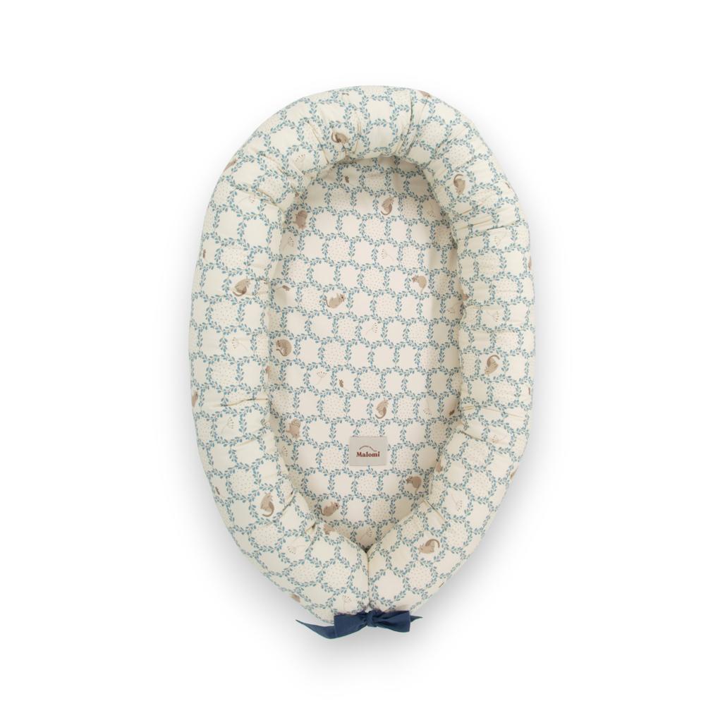Blue Cottage Baby Nest by Malomi Kids