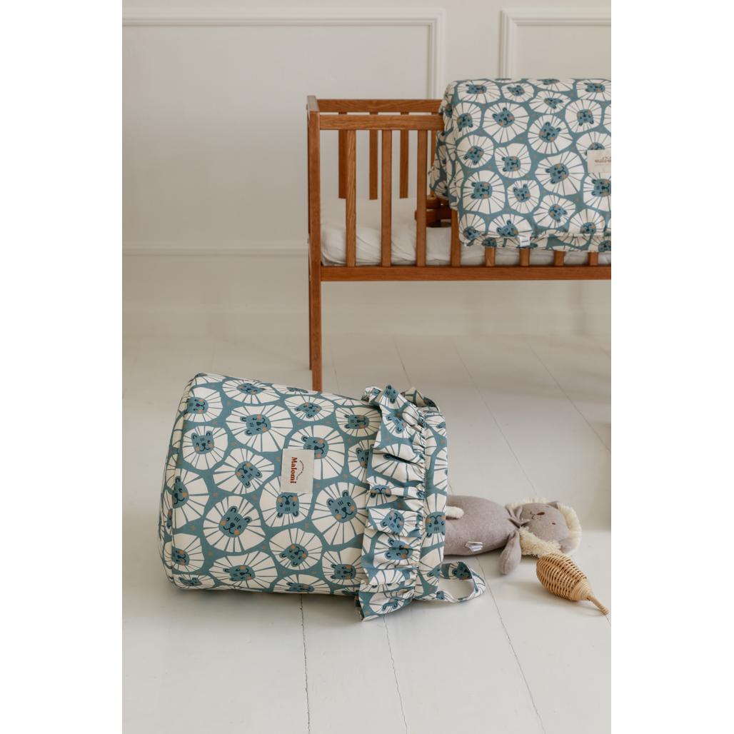 Denim Lions Toy Basket by Malomi Kids