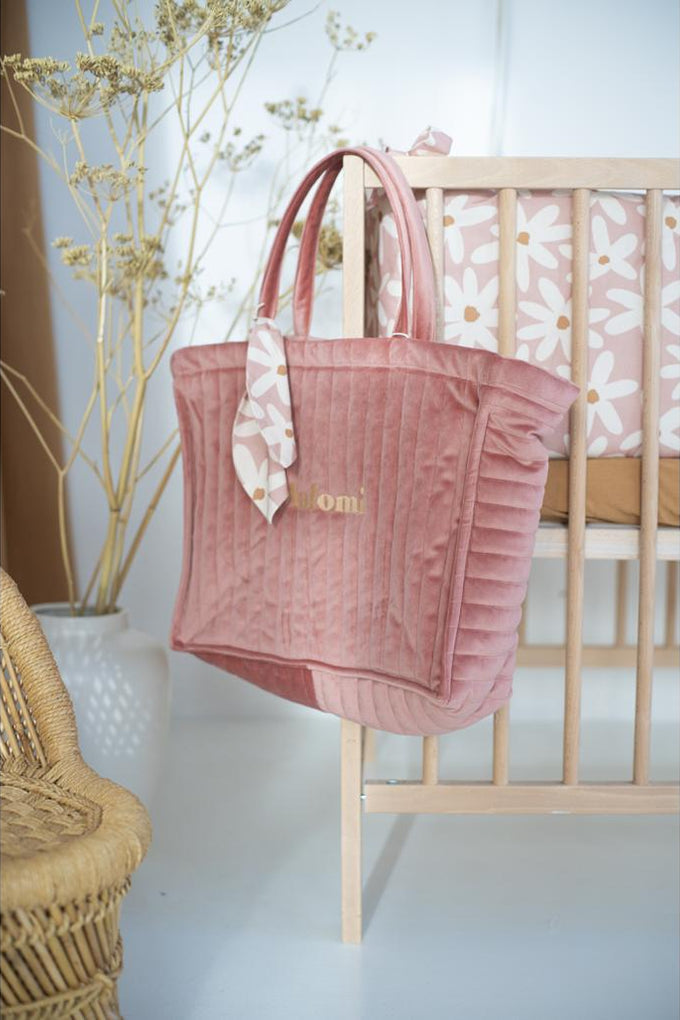 Quilted Velvet Changing Bag by Malomi Kids