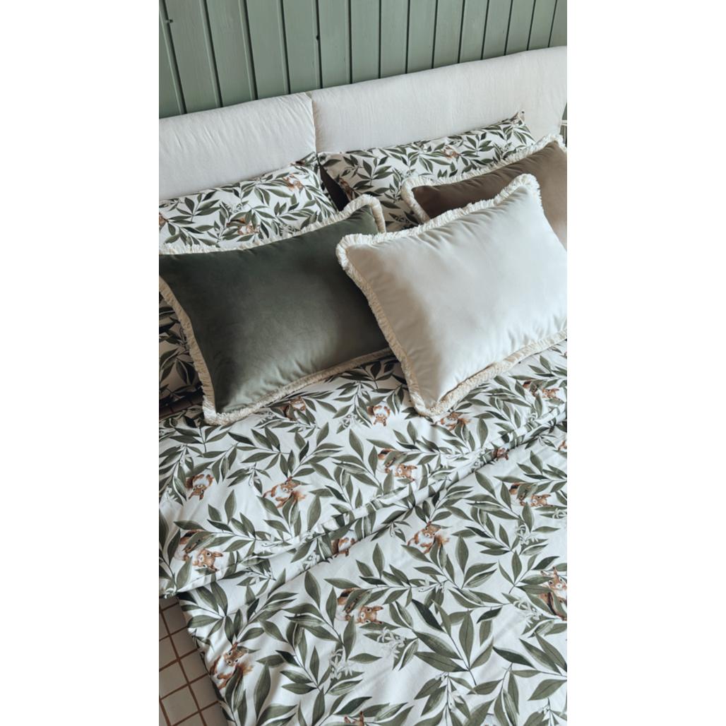 Velvet Cushion with Fringe by Malomi Kids