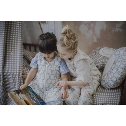 Blue Cottage Sleeping Bag with Legs by Malomi Kids