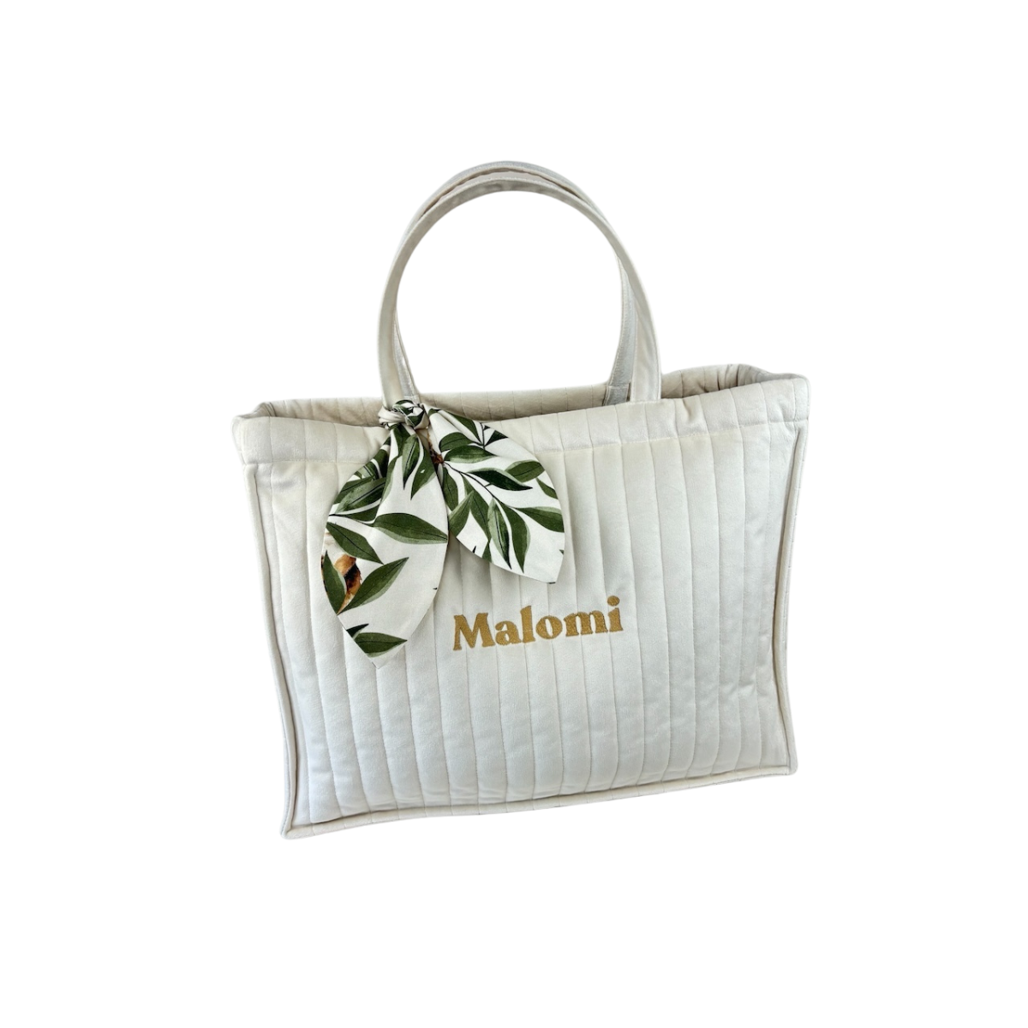 Quilted Velvet Changing Bag by Malomi Kids