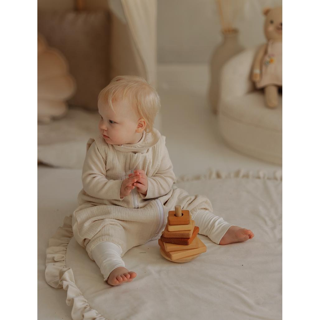 Muslin Sleeping Bag with Legs by Malomi Kids
