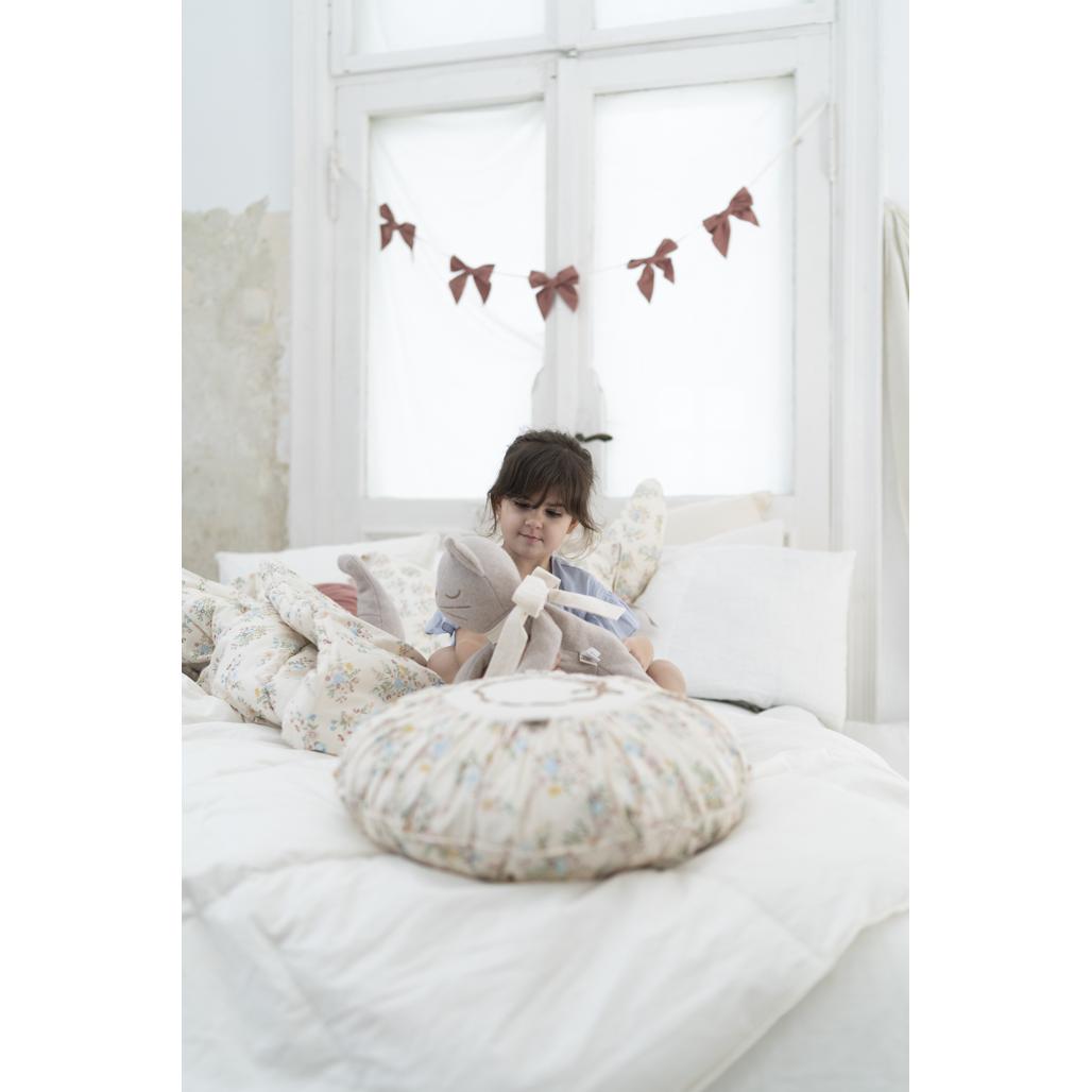 Blooming Meadow Round Boho Cushion by Malomi Kids