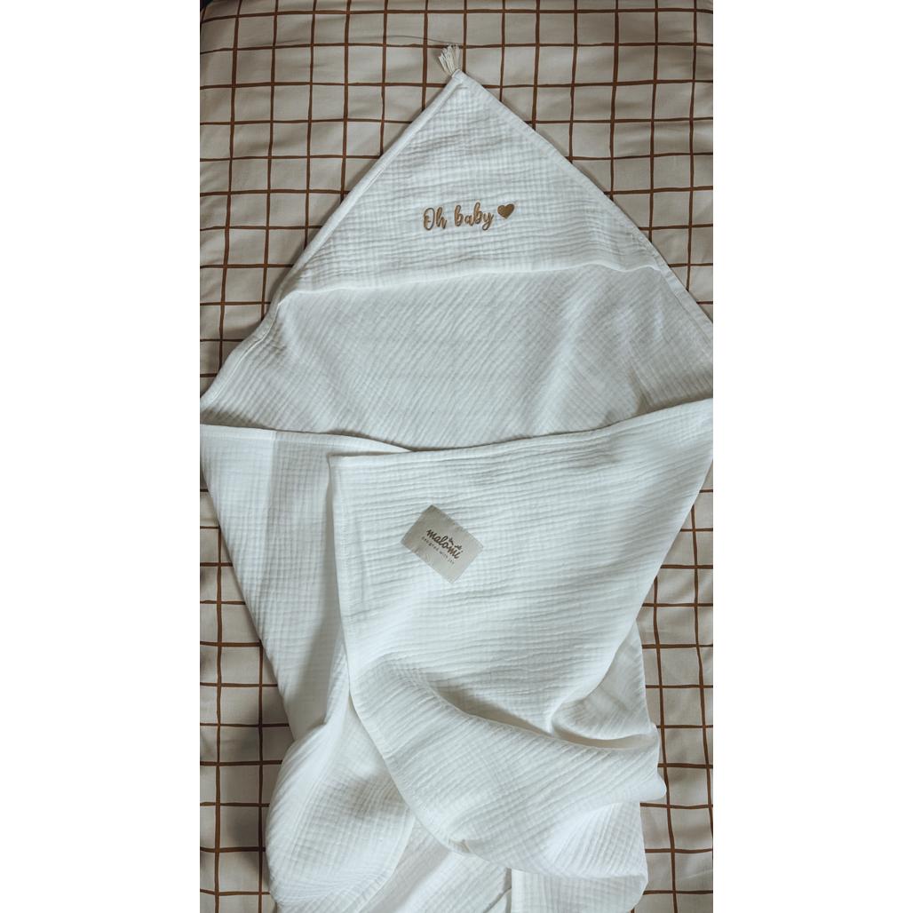 Muslin Hooded Towel by Malomi Kids