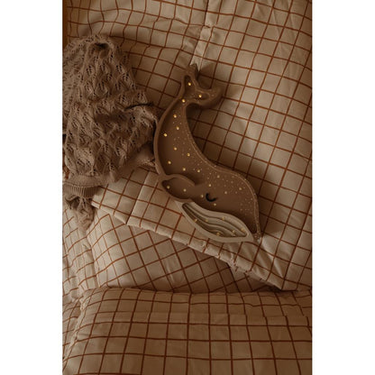Camel Check Bedding Set with Filling by Malomi Kids
