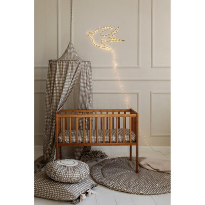 Countryside Check Cot Canopy by Malomi Kids