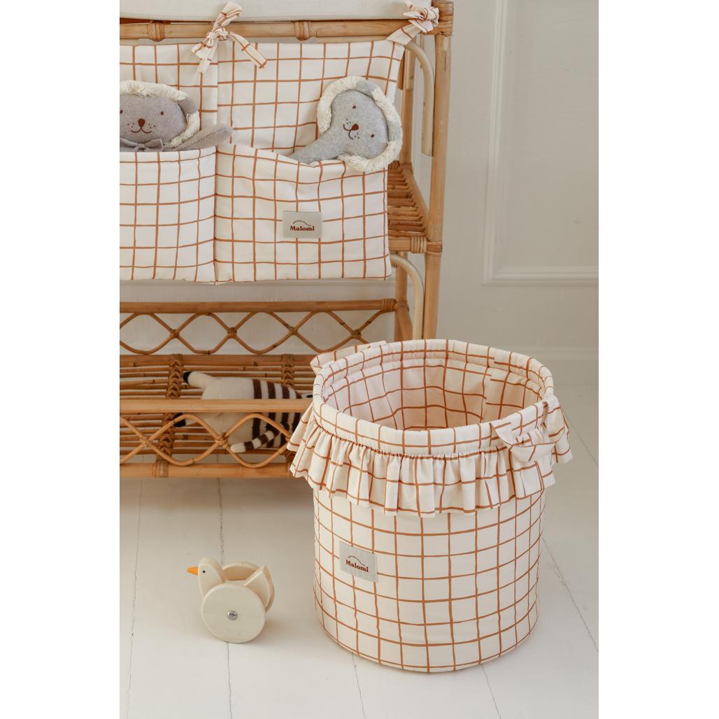 Camel Check Cot Organiser by Malomi Kids