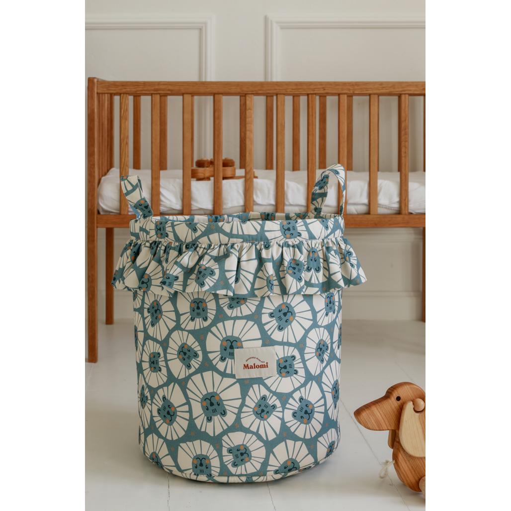 Denim Lions Toy Basket by Malomi Kids
