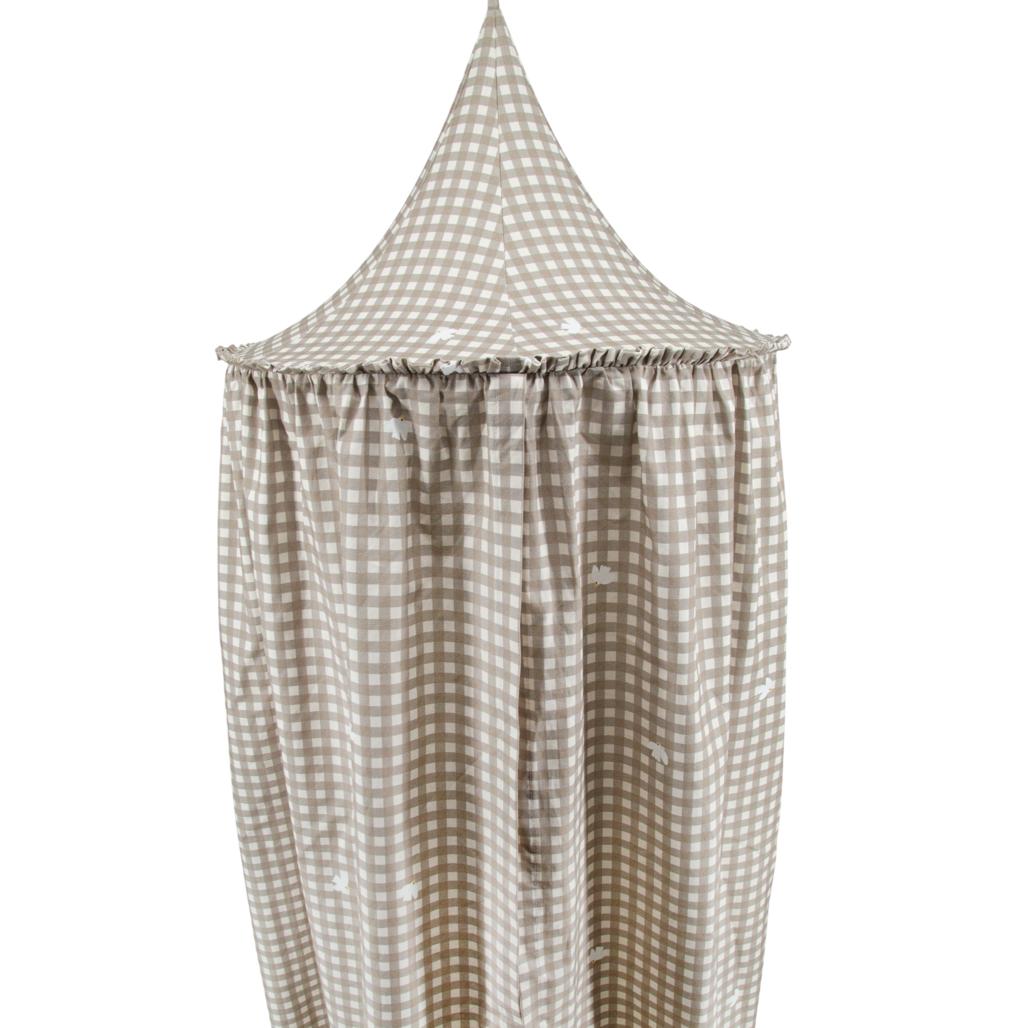 Countryside Check Cot Canopy by Malomi Kids