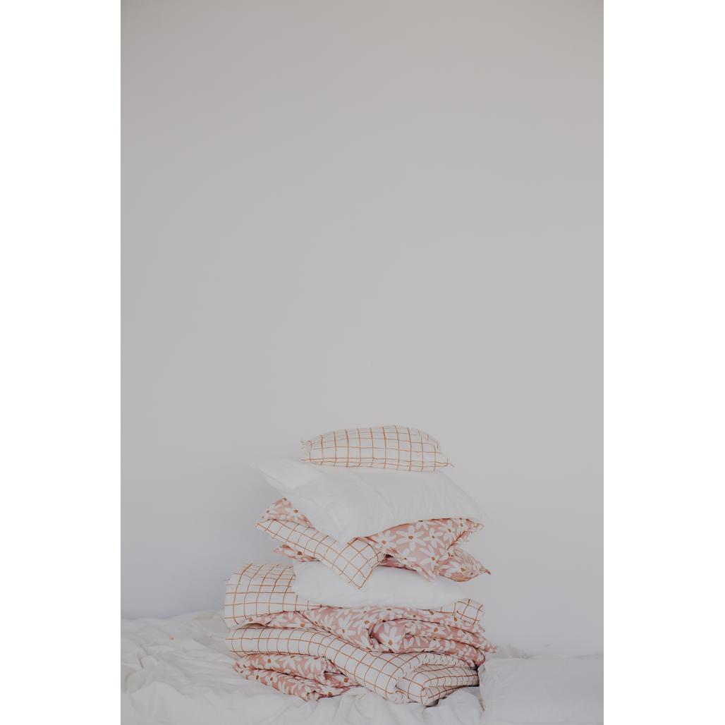 Camel Check Bedding Set with Filling by Malomi Kids