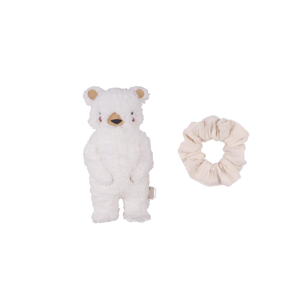 Bear Cuddly Toy with Scrunchie by Malomi Kids