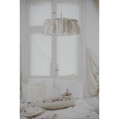 Countryside Check Fabric Lampshade by Malomi Kids