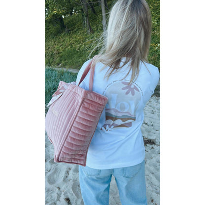 Quilted Velvet Changing Bag by Malomi Kids