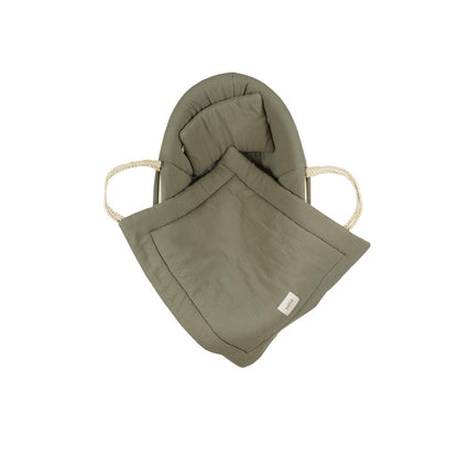 Muslin Padded Moses Basket Cover by Malomi Kids