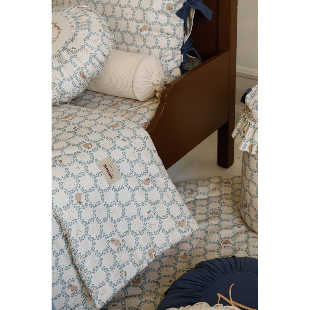 Blue Cottage Bedding Set with Filling by Malomi Kids