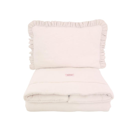 Muslin Ruffle Bedding Set with Filling by Malomi Kids