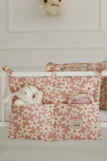 Blush Daisies Cot Organiser by Malomi Kids