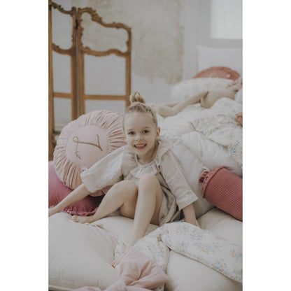 Round Washed Cotton Cushion by Malomi Kids