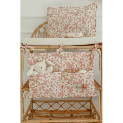 Blush Daisies Cot Organiser by Malomi Kids