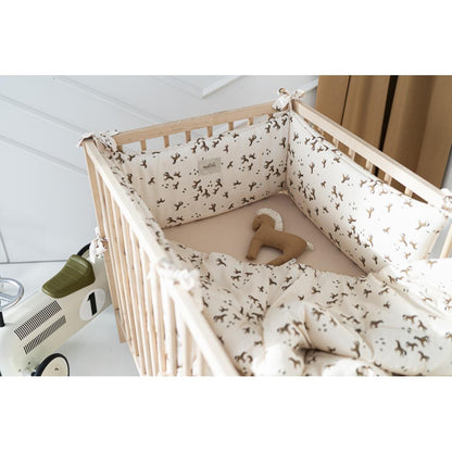 Free Horses Bamboo Cot Bumper by Malomi Kids