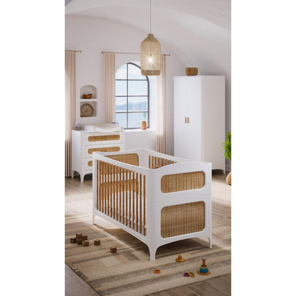 NÉRÉIDES Neige Rattan Chest of Drawers
