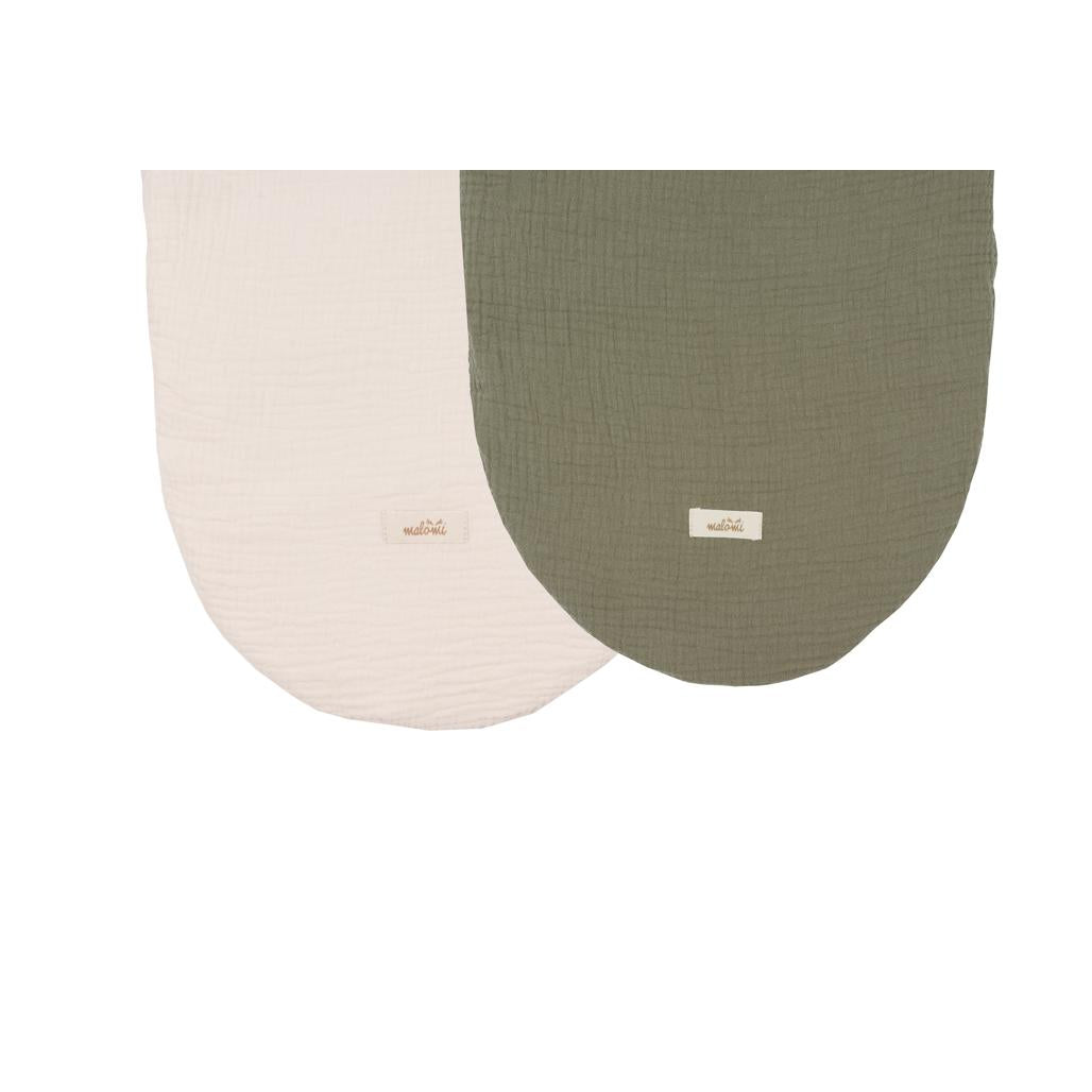 Muslin Moses Basket Sheets, 2-Pack by Malomi Kids