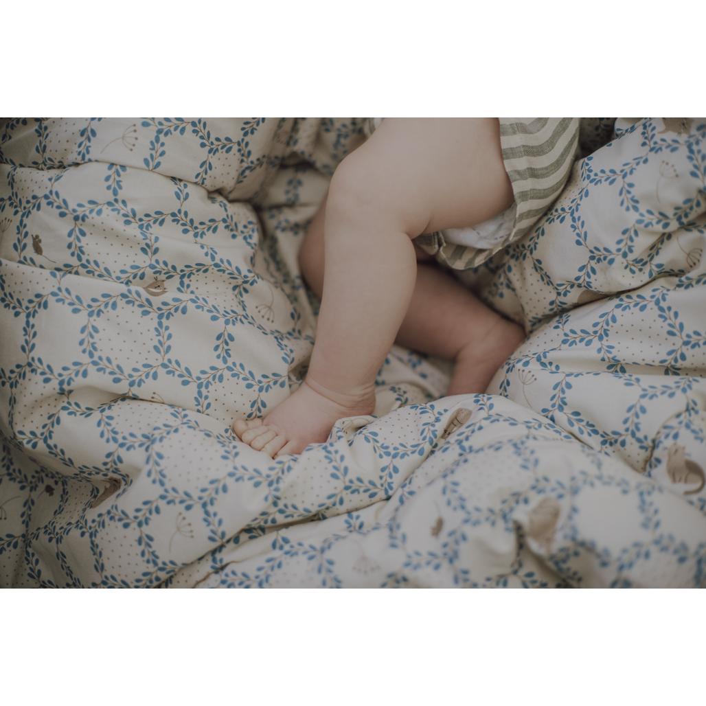 Blue Cottage Bedding Set with Filling by Malomi Kids