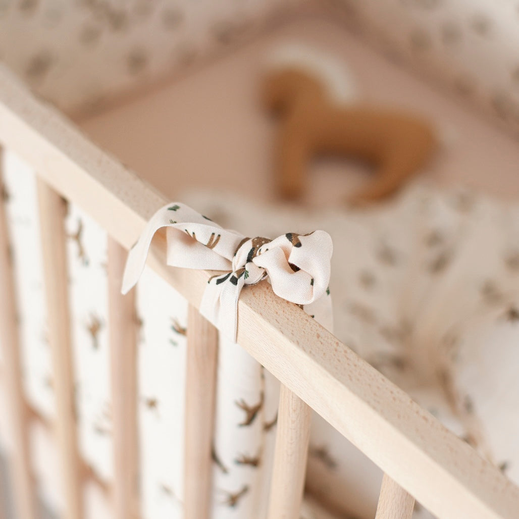 Free Horses Bamboo Cot Bumper by Malomi Kids