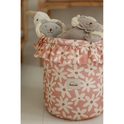 Blush Daisies Toy Basket by Malomi Kids